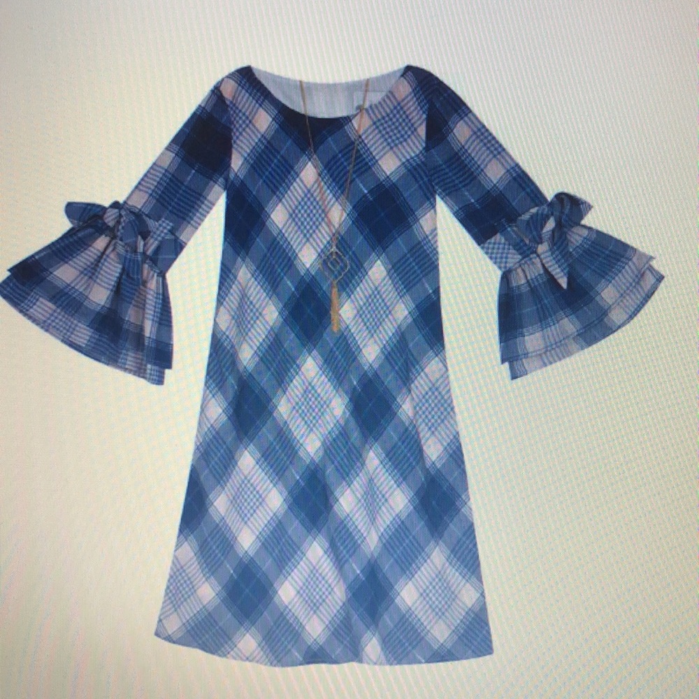 Rare Editions Little Girl Foil Chiffon Shift Dress